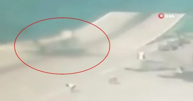 İngiliz F-35 savaş uçağının düşme anı