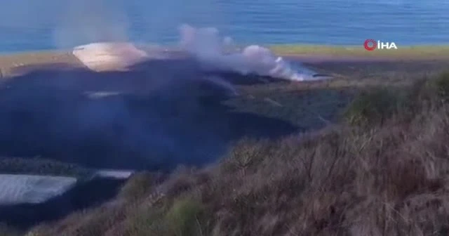 Lavlar denize ulaştı! Sokağa çıkma yasağı ilan edildi