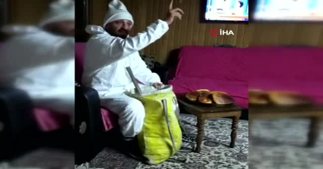 Uzaya yolculuk için çuval hazırlayan Rizeli sosyal medyada viral oldu