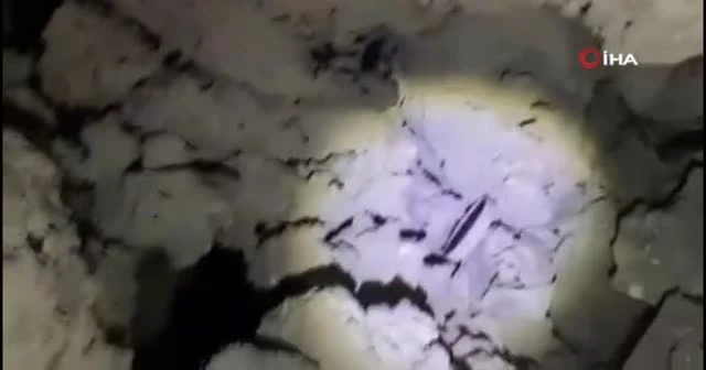 6 teröriste mezar olan mağara kamerada!