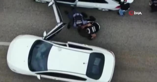 Drone ile saniye saniye takip: Narkotik zehir tacirinin ensesine bindi