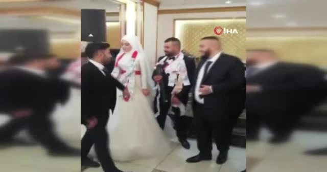 Gelinin suratı düştü! Damada “pompalı tüfek” taktılar