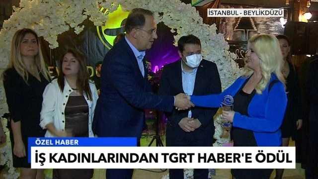İş kadınlarından TGRT Haber'de ödül