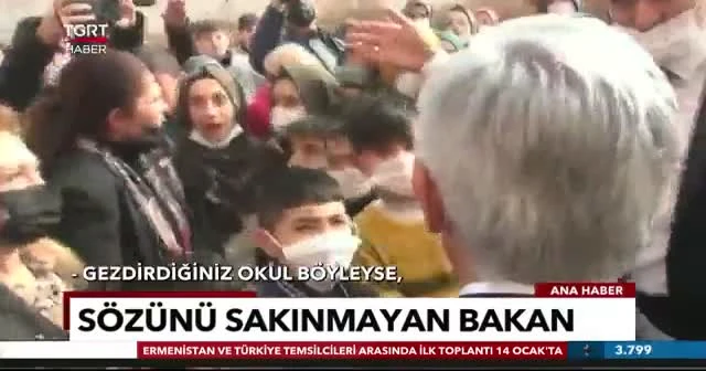 Bakan Özer Şanlıurfa'da gezdiği okulda sözünü sakınmadı
