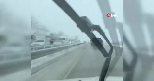 Bursa-Ankara karayolu kar ve buzlanma sebebiyle kapandı