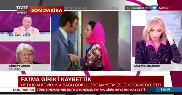 Cüneyt Arkın, Fatma Girik'in ölümü sonra hüzne boğuldu