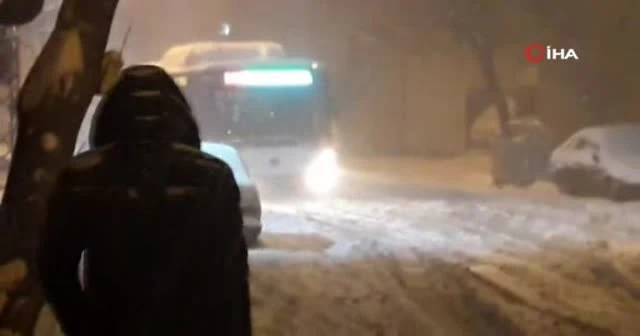 Gaziantep'te kar çileye dönüştü