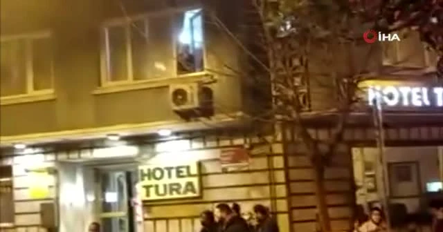 İstanbul Fatih'te otel yangını