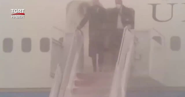 Joe Biden kar fırtınası nedeniyle uçakta mahsur kaldı