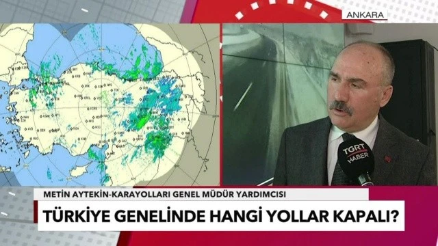 Karayolları Genel Müdür Yardımcısı TGRT Haber'de konuştu! İşte yollardaki son durum