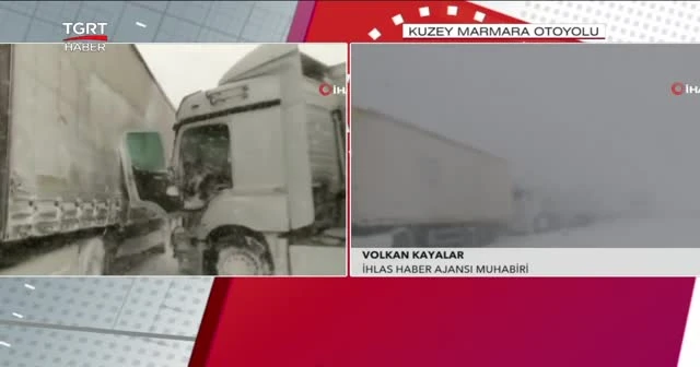 Kuzey Marmara Otoyolu’nda yaklaşık 40 araç birbirine girdi