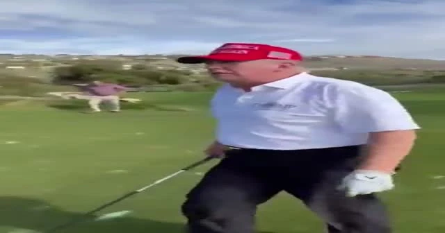 Trump golf oynarken seçim mesajı verdi: Başkan ben olacağım