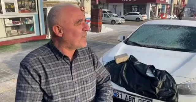 Donan otomobilini ısıtma yöntemi yüzleri gülümsetti