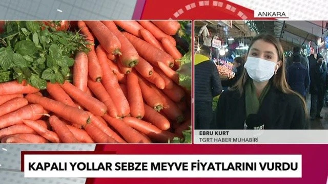 Soğuk havalar meyve-sebze fiyatlarını vurdu