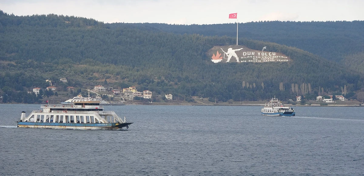 Çanakkale’de yarınki Gökçeada seferlerine fırtına engeli