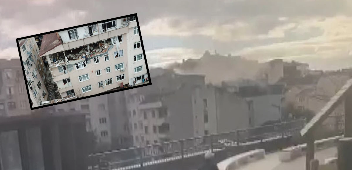 Üsküdar'daki feci patlama anı kamerada