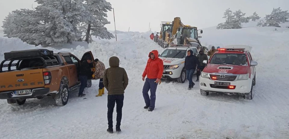 Kazdağları’nda mahsur kalan 21 kişi böyle kurtarıldı