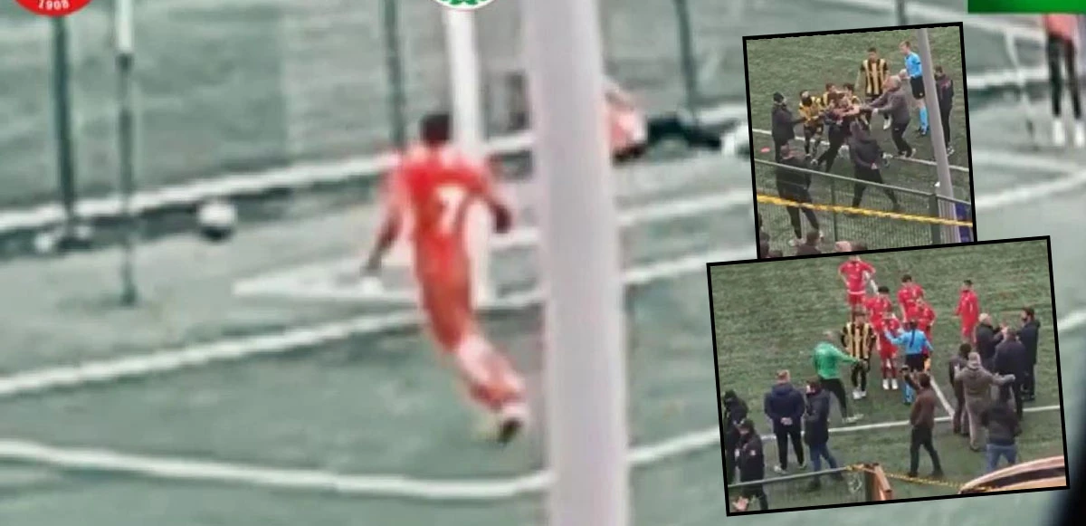 Top toplayıcı çocuk golü kurtardı, sahada tansiyon yükseldi