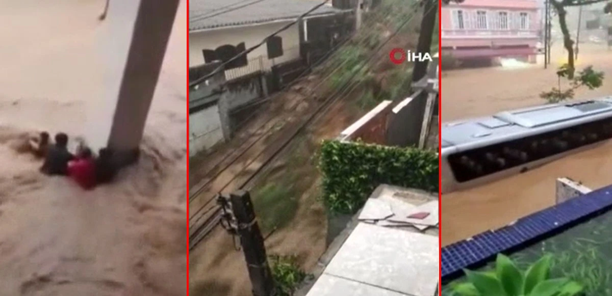 Brezilya'da sel ve heyelan felaketi!