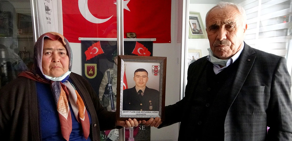 Evde çıkan yangında şehidin emanetleri zarar görmedi