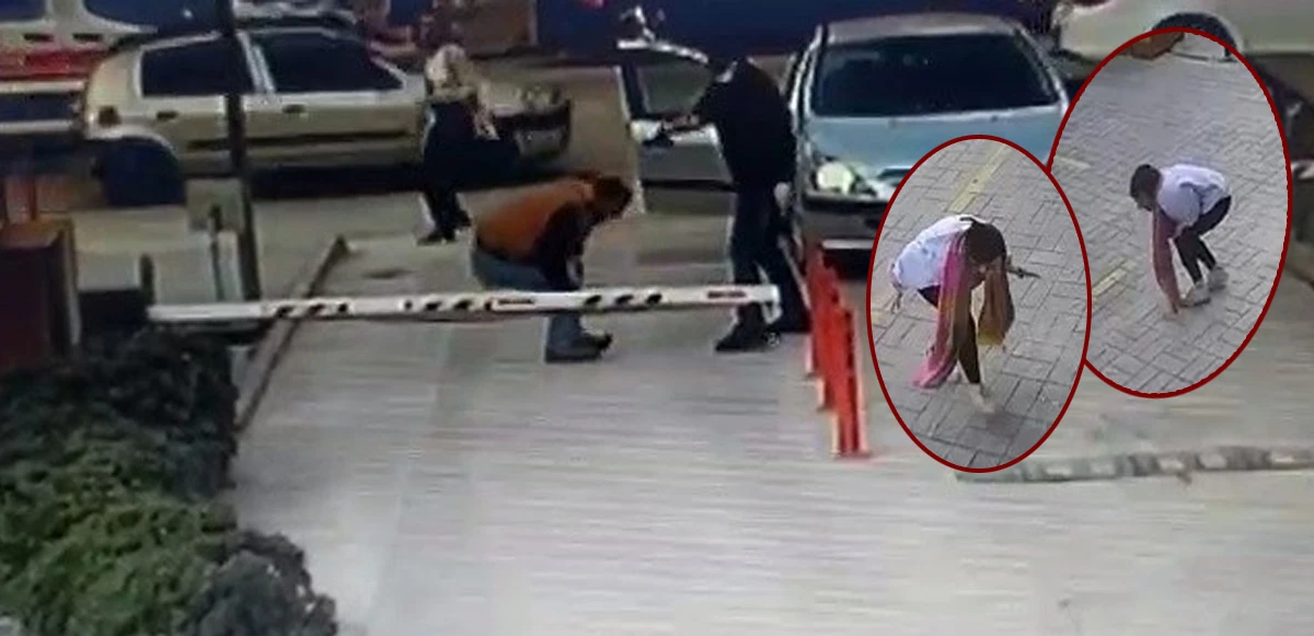 Eski eşini öldürüp 2 kişiyi yaralayan polis memurunun cinnet anları kamerada