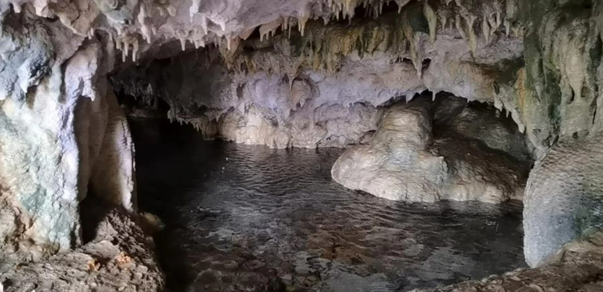 Hayvanlarını otlatırken binlerce yıllık mağarayı buldular