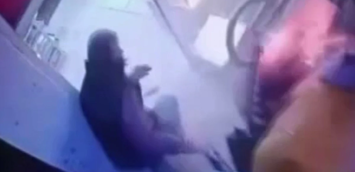Alkollü taksici yayayı böyle ezdi