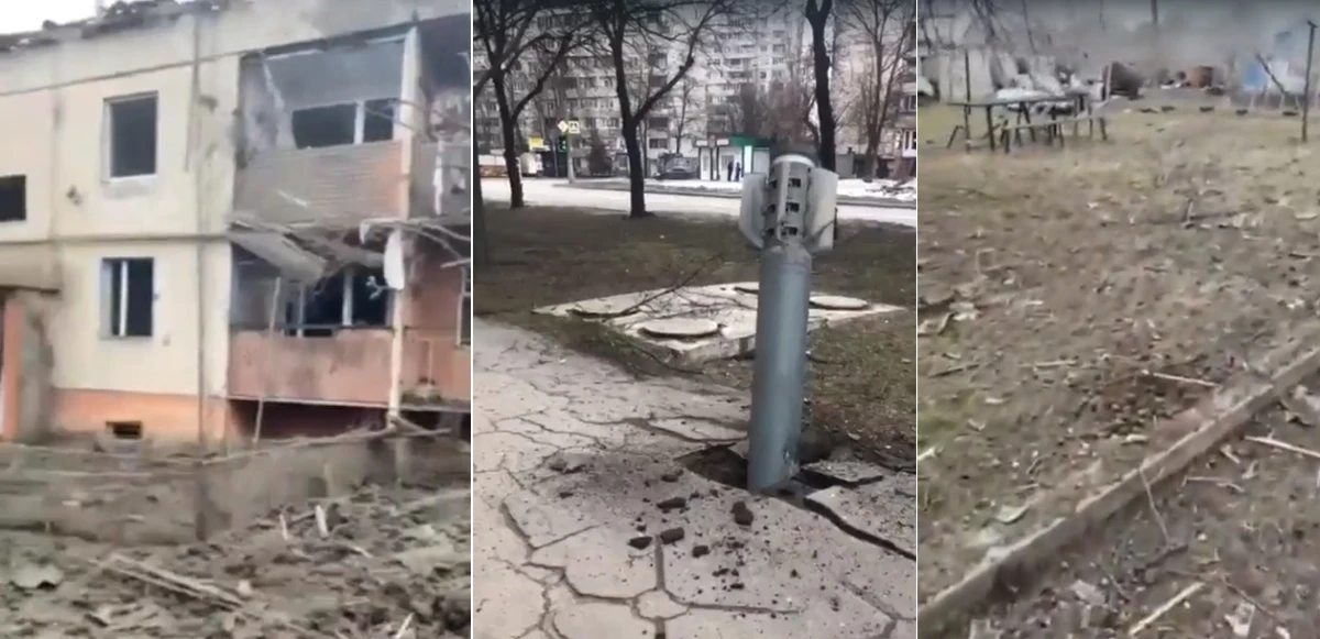 Savaşın getirdiği yıkım kamerada