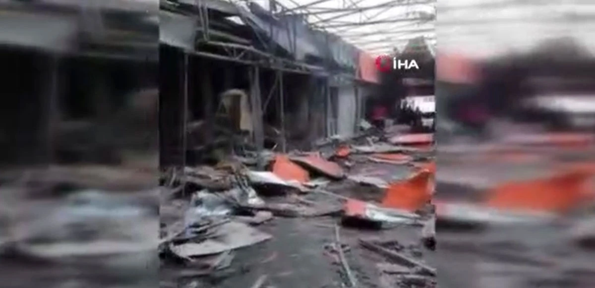 Harkov’da pazar alanı vuruldu