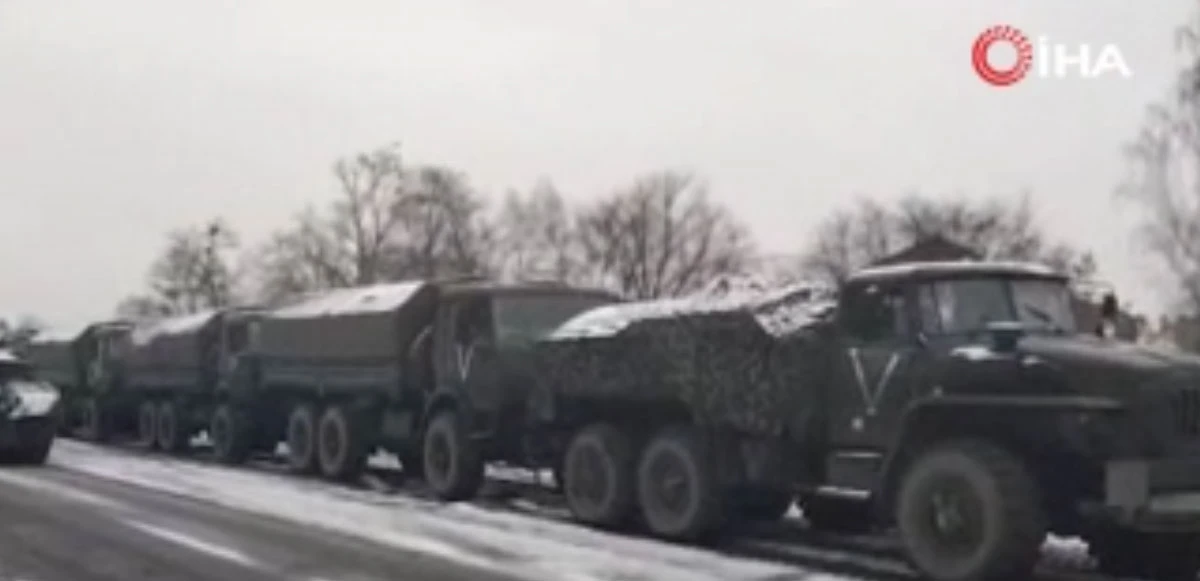 Rus tankları Kiev bölgesinde ilerliyor