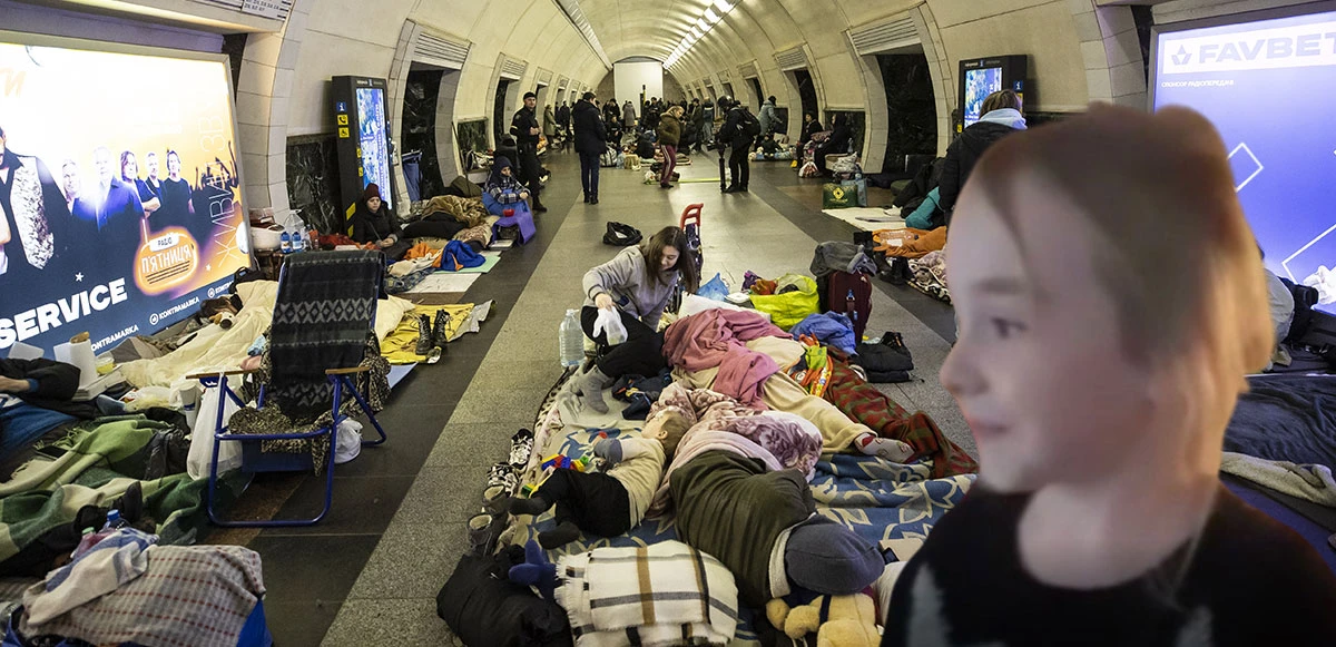 Ukrayna’daki sığınakta şarkı söyleyen kız viral oldu