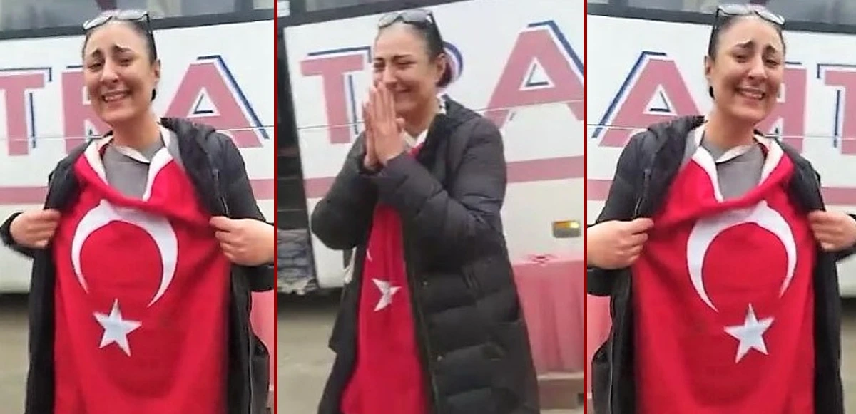 Ukraynalılar Türk bayraklarına sarıldı