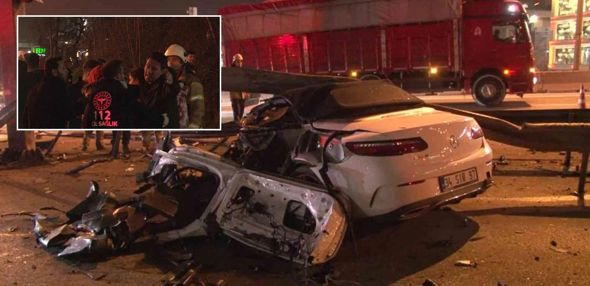 İstanbul'da aşırı hız faciası: Araçtan fırlayıp taklalar attı!
