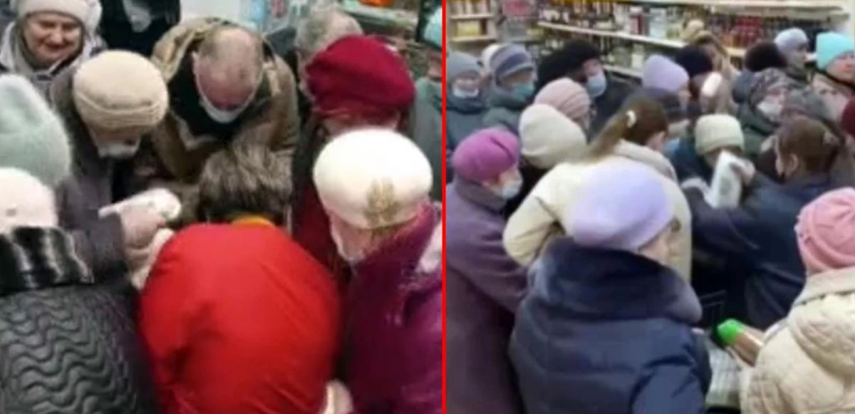Rusya'da marketlerde şeker izdihamı