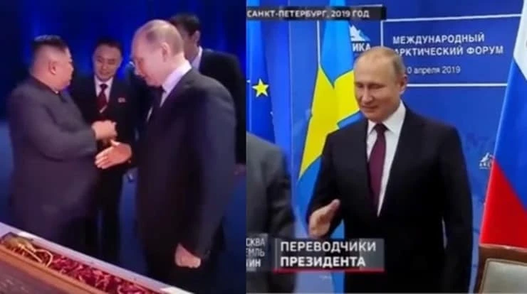 Putin'in elinin havada kaldığı video izlenme rekoru kırdı