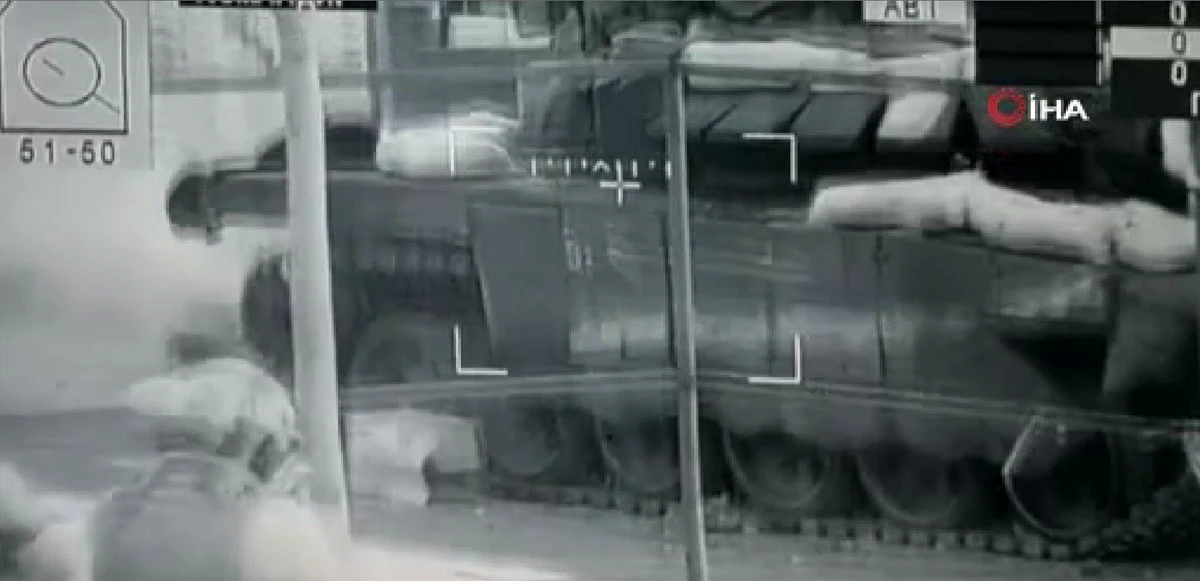 Ukrayna Rus tanklarını böyle imha etti