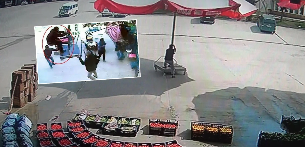 Fırtınada uçan şemsiyenin peşinden böyle koştu