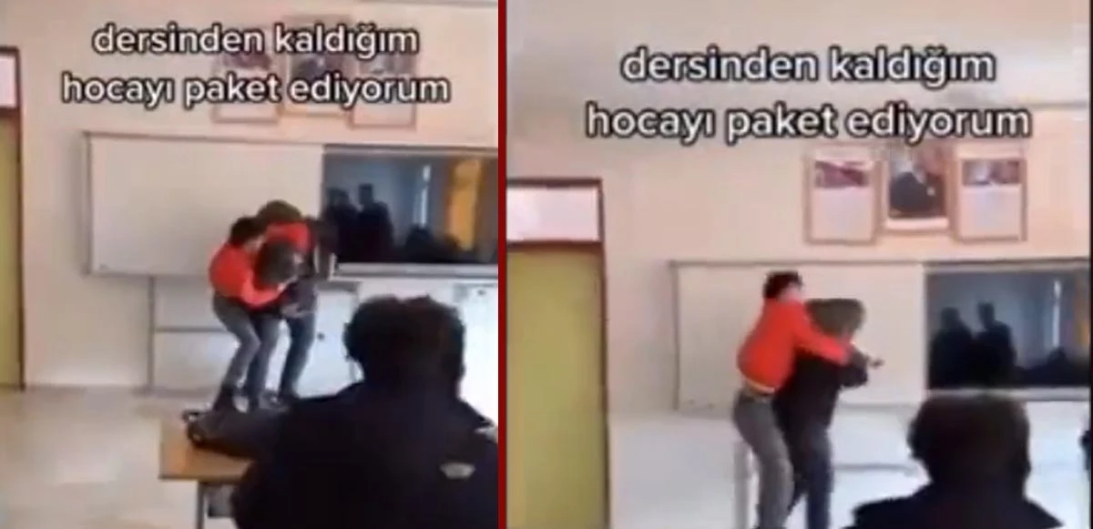 'Öğretmene paket' videosu kurgu çıktı