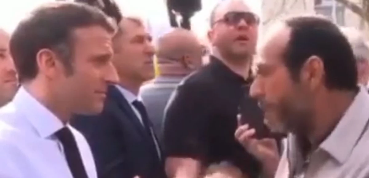 Macron'un yüzüne açız isyanı