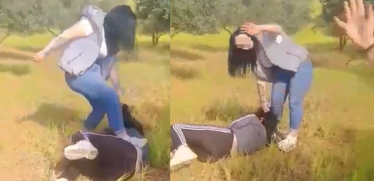 'Erkek arkadaşımla görüştün' diyerek tekme tokat dövdü