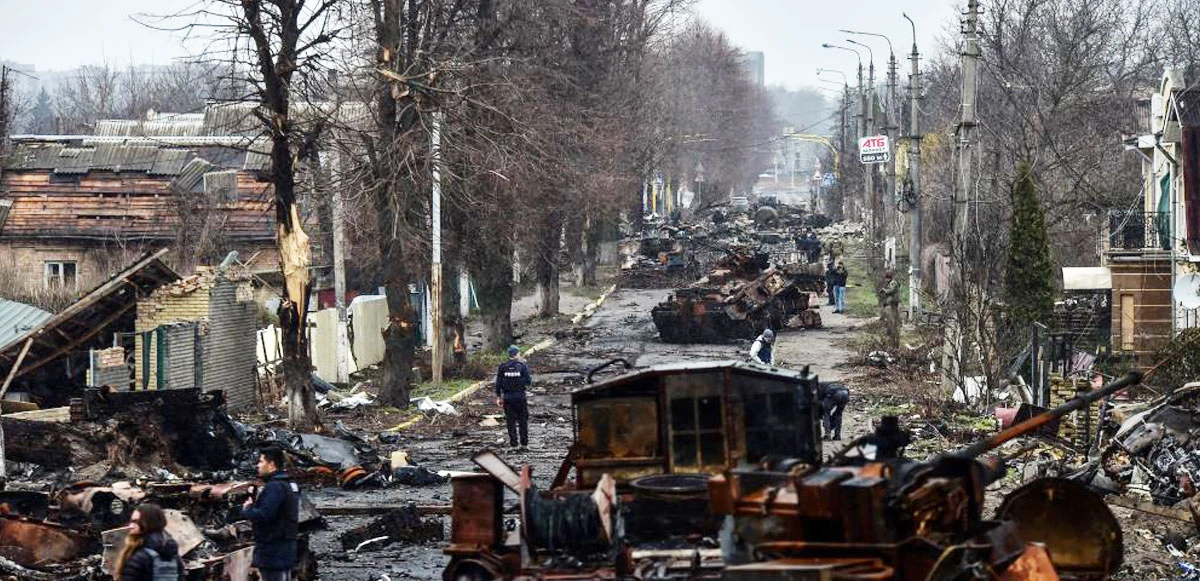 Bucha’da imha edilen Rus konvoyu