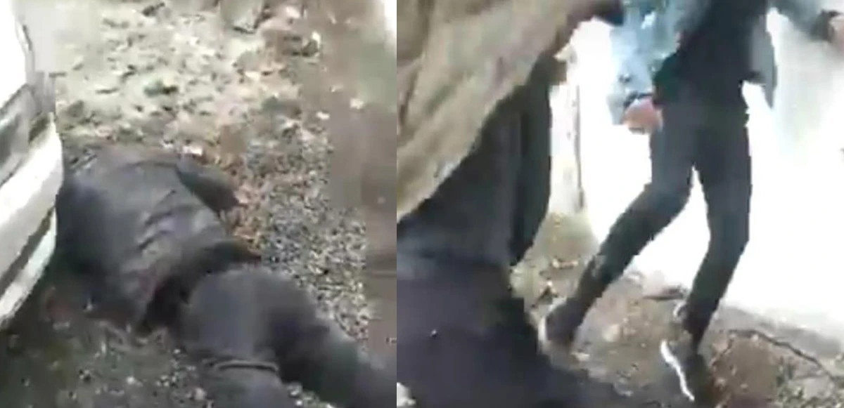 Yere düşürüp kafasını tekmelediler: Öldüresiye dayak kamerada