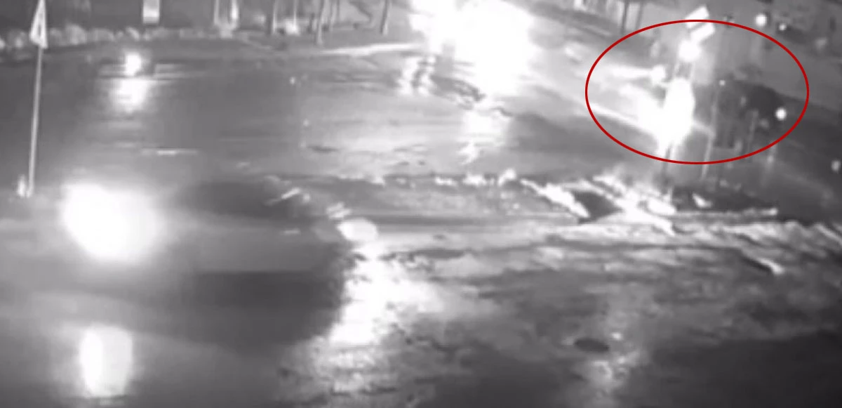 Feci kaza güvenlik kameralarına yansıdı