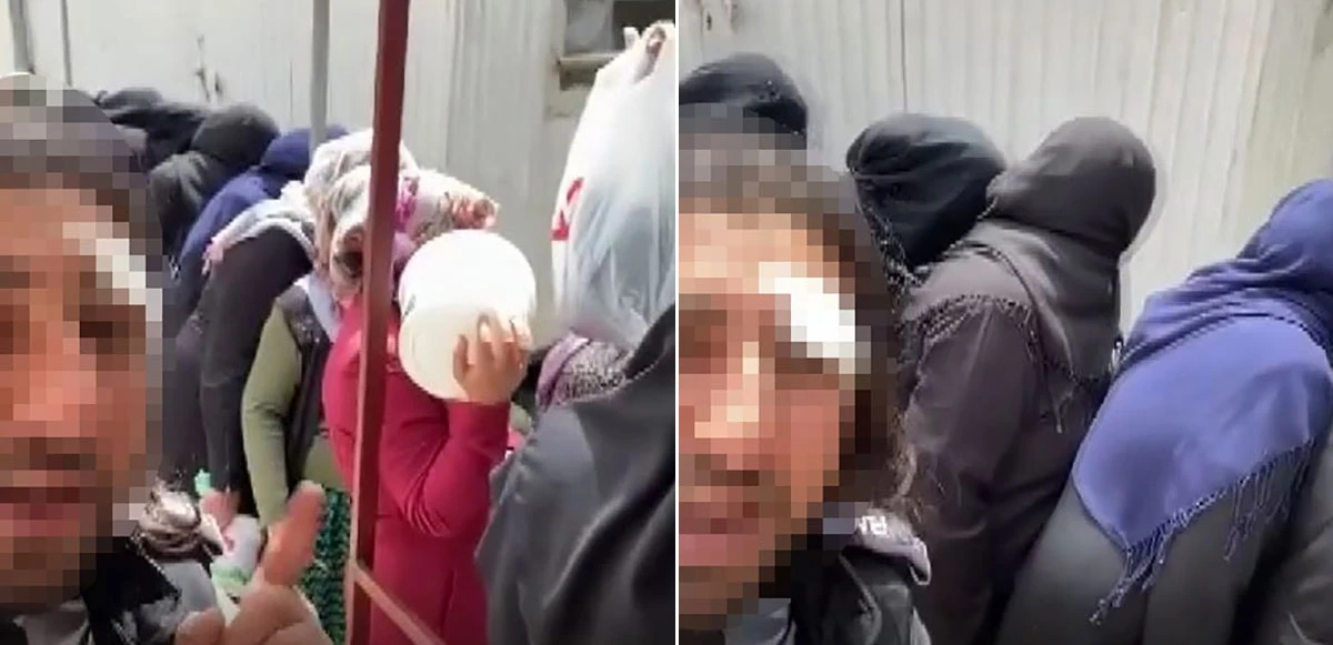 Aşevi önündeki kadınların videosunu paylaşan şüpheli yakalandı