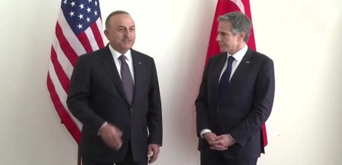 Çavuşoğlu’nun konuşmasında gözler Blinken’e döndü
