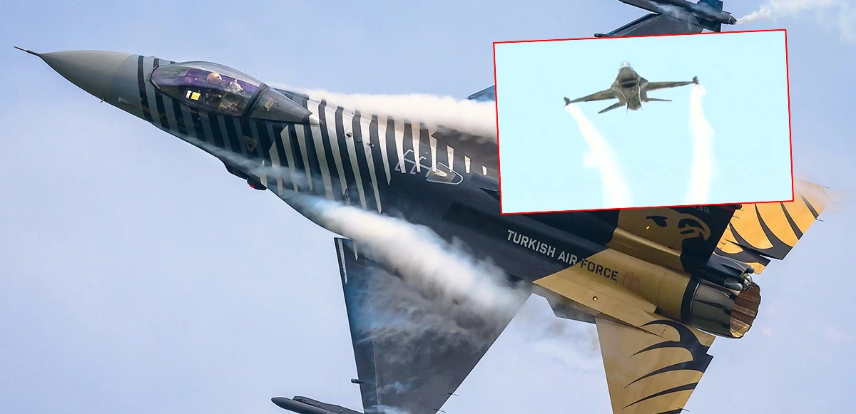 SOLOTÜRK muhteşem hareketiyle dünyada ilki gerçekleştirdi: F-16 ile sınırı geçti