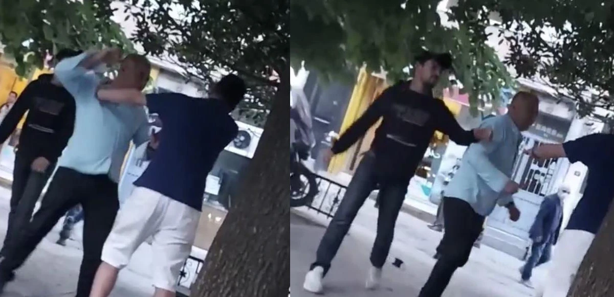 Öfkeli baba oğlunu ve tartıştığı kişiyi dövdü