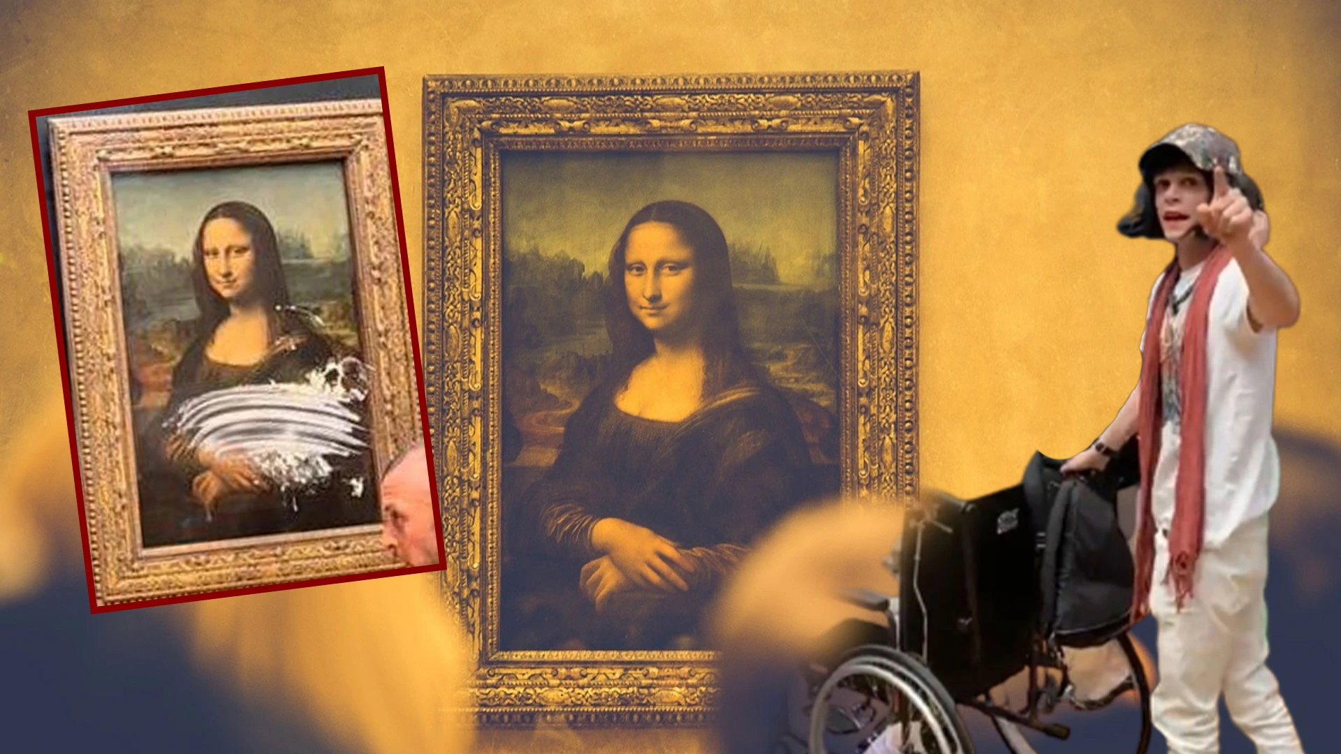 Da Vinci'nin Mona Lisa tablosuna kremalı saldırı