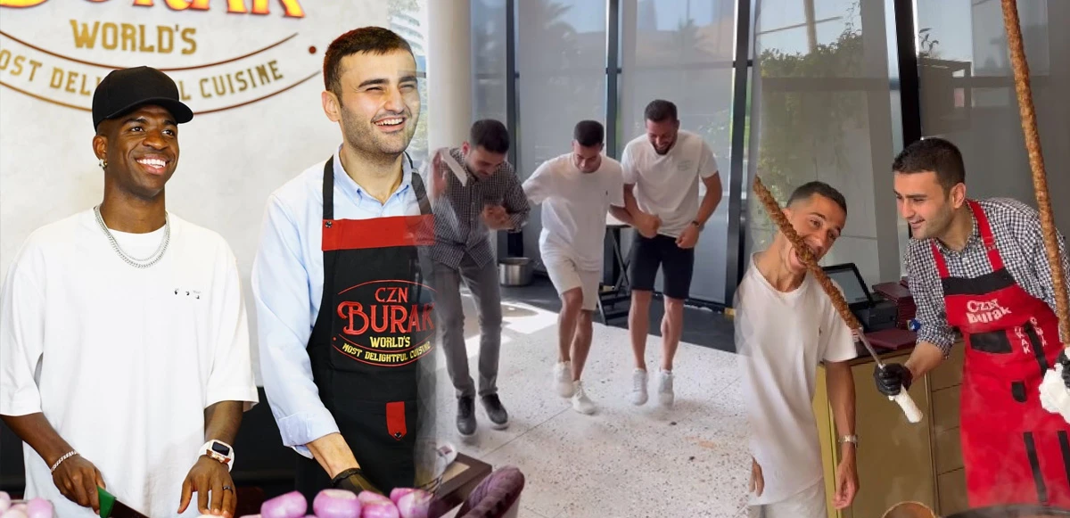 Real Madrid'in yıldızları CZN Burak ile halaya durdu