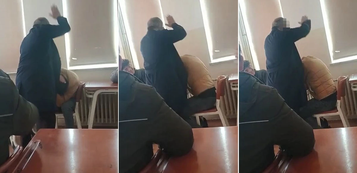 Lise öğrencisine öğretmeninden acımasız dayak